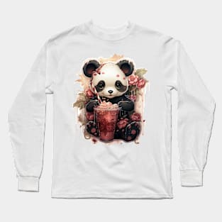 Boba panda Long Sleeve T-Shirt